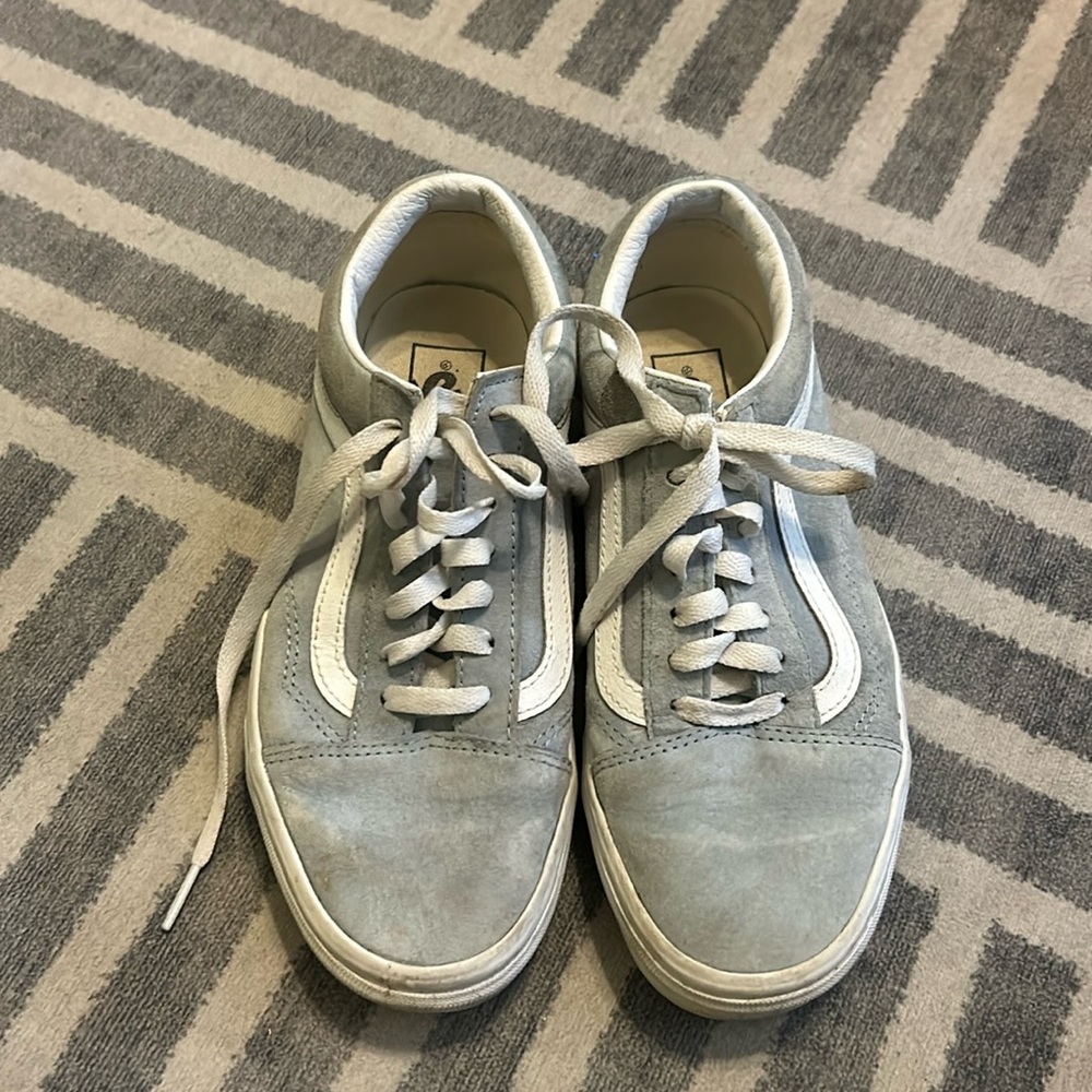 Vans Old Skool Light Blue Suede Low Skate Shoes Sneakers Mens Wmns 7.5/Mens 6.0